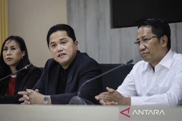 Erick Thohir bahas pembukaan kantor FIFA dan training center PSSI di IKN