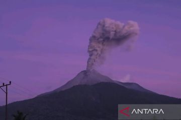 Gunung Lewotobi Laki-Laki di Flores kembali erupsi setinggi 700 meter