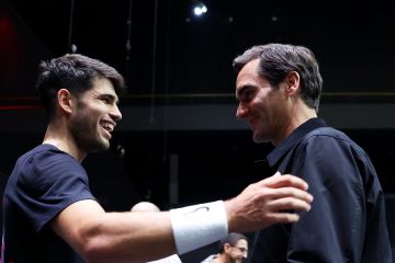 Alcaraz senang bermain di depan Federer meski kalah di ganda Laver Cup