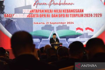 Calon Anggota DPR dan DPD Terpilih 2024-2029 mengikuti Pemantapan Nilai Kebangsaan