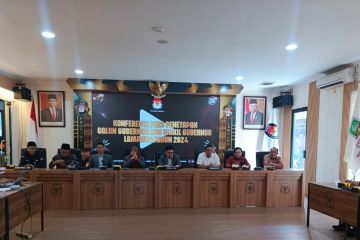 Dua peserta Pemilihan Gubernur dan Wakil Gubernur Lampung ditetapkan