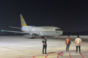 Pilot Philip Mark Mehrtens tiba di Lanud Halim Perdanakusuma