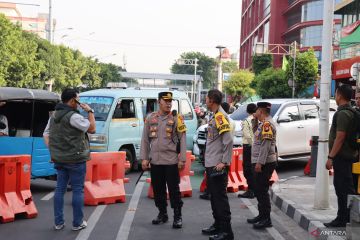 Polisi kerahkan 1.239 personel amankan penetapan paslon di KPU DKI