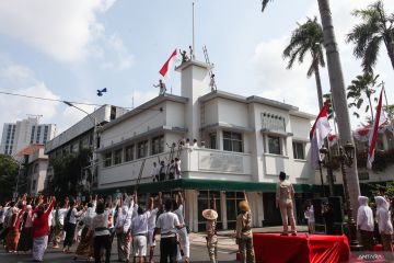 Drama kolosal peringati perobekan bendera di Hotel Majapahit Surabaya