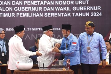 Penetapan nomor urut pasangan Cagub dan Cawagub Kaltim 2024