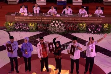 KPU Sumsel tetapkan nomor urut peserta Pilkada 2024