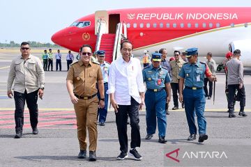 Jokowi tiba di Jatim untuk resmikan "smelter" Freeport di Gresik