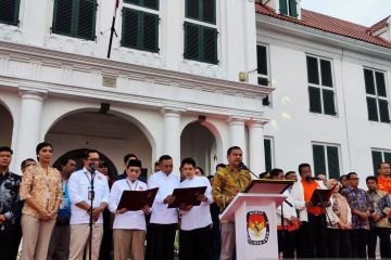 Tiga paslon gubernur-wakil gubernur DKI deklarasikan kampanye damai