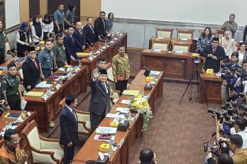 Menhan sampaikan terima kasih atas dukungan Komisi I selama bermitra