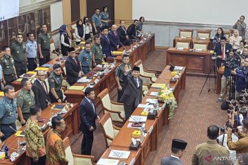 Menhan Prabowo sampaikan perpisahan dengan Komisi I DPR