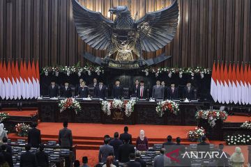 Sidang Paripurna Akhir Masa Jabatan Anggota MPR Periode 2019-2024 di Gedung Nusantara, Kompleks Parlemen, Senayan