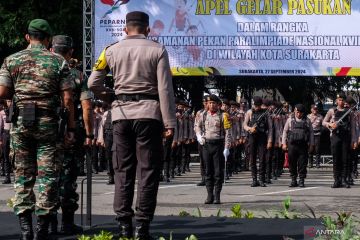 Ratusan personel polisi amankan gelaran Peparnas Solo