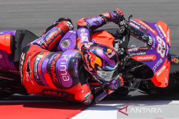 Pembalap Prima Pramac Jorge Martin raih pole position pada sesi kualifikasi MotoGP