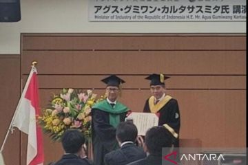 Kala Menperin diganjar doktor kehormatan dari Universitas Hiroshima