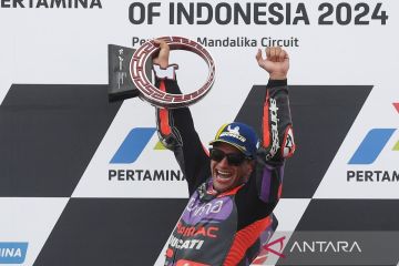 Pembalap Prima Pramac Jorge Martin juara MotoGP Mandalika