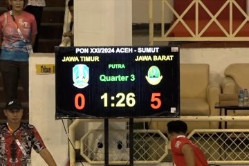 Tim hoki putra Jabar melaju ke final usai belasah Jatim 5-0