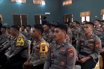 Arahan pengamanan Pilkada 2024 Wakapolda Malut kepada Polres Halteng