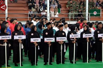 Kehadiran 32 kontingen pertegas pencak silat milik Indonesia