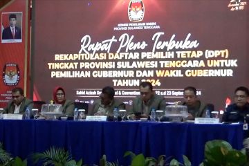 KPU tetapkan jumlah DPT 1,8 juta pada Pilgub Sultra 2024