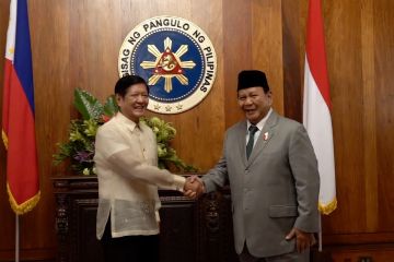 Perkuat kemitraan, Menhan Prabowo temui Presiden Filipina Marcos Jr.