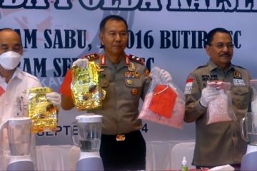 Polda Kalsel musnahkan 51 kg sabu tangkapan Juli-Agustus