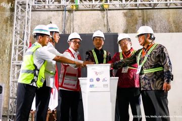 Presiden resmikan pembangunan proyek MRT Medan Satria - Tomang