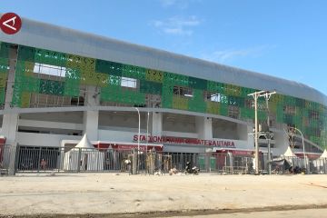 H-1 penutupan PON XXI, begini kondisi Stadion Utama Sumatera Utara