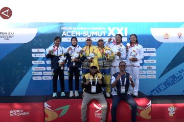 Kalsel raih emas perdana kayak 500 meter ganda putri PON XXI