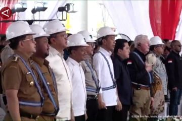 Presiden sebut smelter Freeport Gresik sambut usaha majukan industri