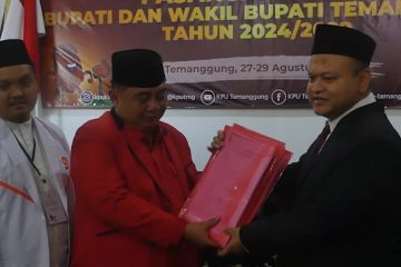 KPU Temanggung verifikasi berkas bacalon bupati dan wakil bupati