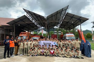 BPBD Sulbar edukasi murid SD di Mamuju mengenai kebencanaan