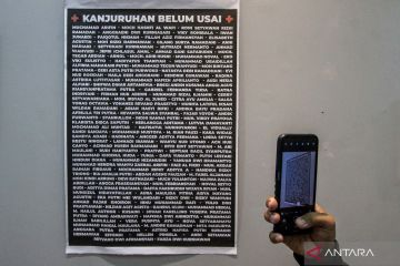 Peringatan tragedi Kanjuruhan melalui pameran karya seni