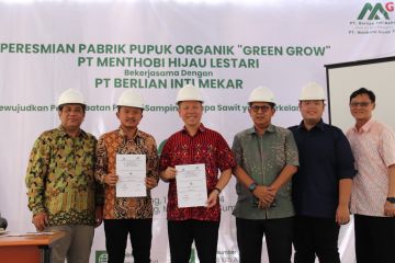 MKTR-MGRO resmikan pabrik pupuk kompos granul bahan baku limbah sawit