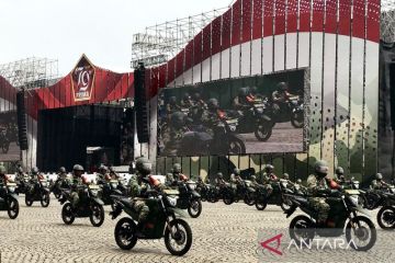 Geladi HUT Ke-79, TNI tampilkan desain panggung seperti Istana IKN