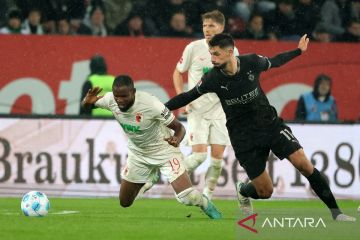 Liga Jerman: Augsburg tekuk Borussia Moenchengladbach 2-1