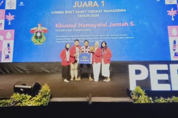 Mahasiswa Unhas juara 1 lomba riset sawit Kementerian Keuangan