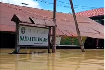 Banjir setinggi satu meter terjang 12 kampung di Mahakam Ulu Kaltim