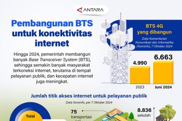 Pembangunan BTS untuk konektivitas internet