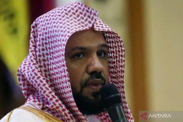 Imam Besar Masjid Nabawi Madinah Syekh Ahmad bin Ali Al-Hudzaifi berikan kuliah umum di UIN Jakarta