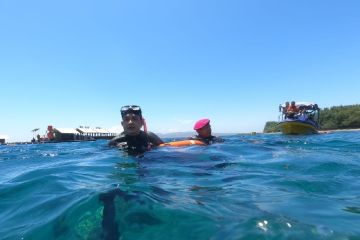 Pj Gubernur Jatim letakkan patung Gajah Mada di Bangsring Underwater