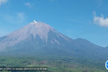 Tetap waspada, Gunung Semeru erupsi beberapa kali pada Jumat pagi