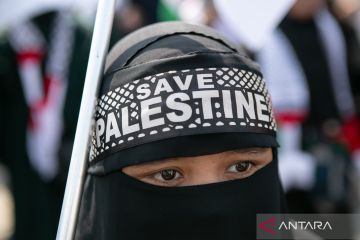 Aksi mendukung perjuangan rakyat Palestina