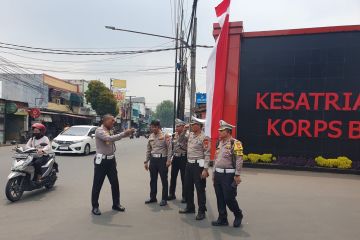 Kepolisian kerahkan 330 personel atur lalu lintas di Mako Brimob Depok