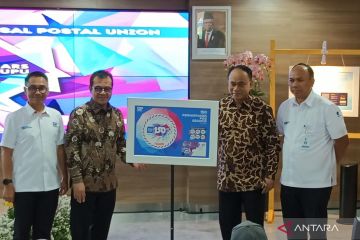 Kemenkominfo luncurkan prangko seri 150 tahun Perhimpunan Pos Sedunia