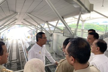 Pengerjaan LRT Jakarta Fase 1B lebih cepat dari target