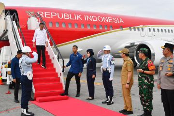 Dari Aceh, Jokowi lanjut ke Sumut untuk resmikan fasilitas stadion