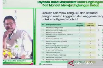 KLHK: Serapan dana masyarakat untuk lingkungan capai 90 persen