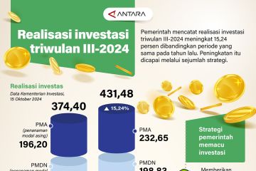 Realisasi investasi triwulan 2024