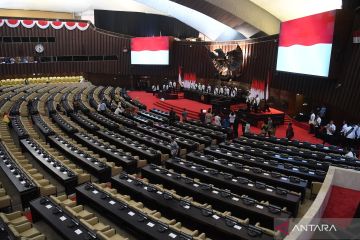 Begini suasana gladi kotor pelantikan presiden dan wakil presiden di Gedung Nusantara