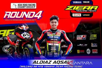 Pembalap NTB Aldiaz tempati podium kedua 150 cc di race pertama MRS